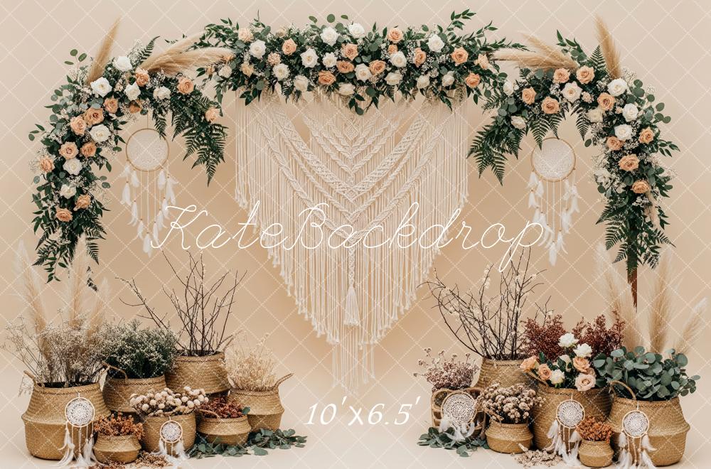 Kate Boho Garland Macrame Dreamcatcher Backdrop Designed by Patty Robert - Image 4
