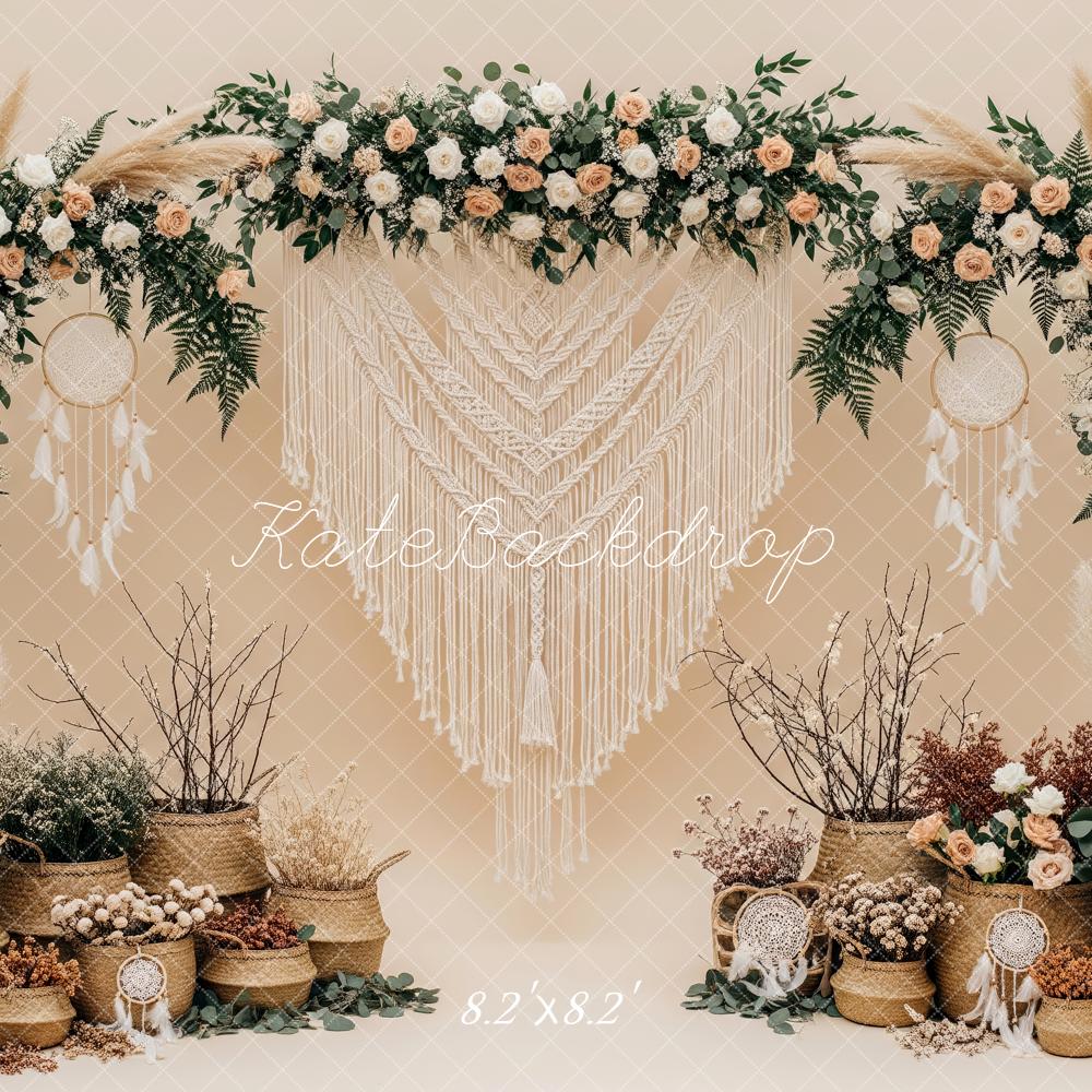 Kate Boho Garland Macrame Dreamcatcher Backdrop Designed by Patty Robert - Image 5