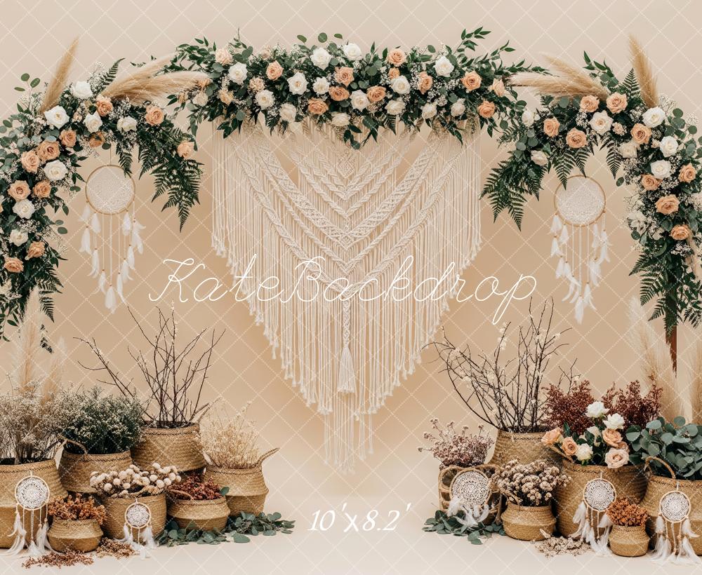 Kate Boho Garland Macrame Dreamcatcher Backdrop Designed by Patty Robert - Image 6