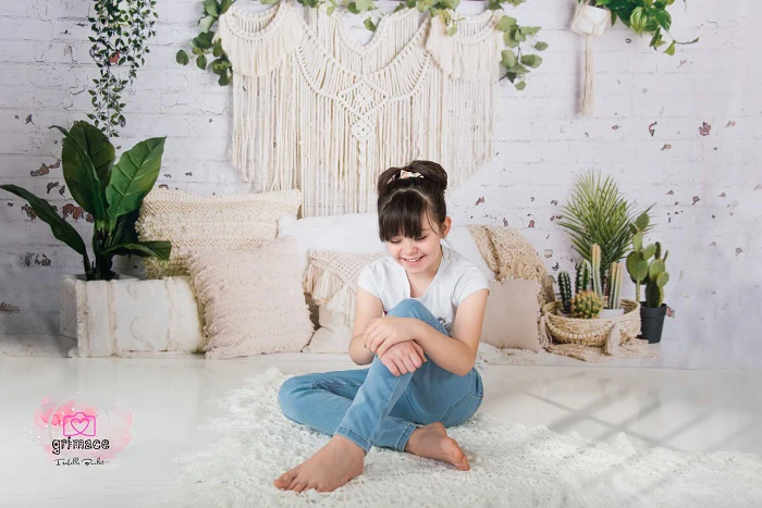 Kate Boho Macrame Pillows with Plants Backdrop Designed By Mandy Ringe Photography - Image 7