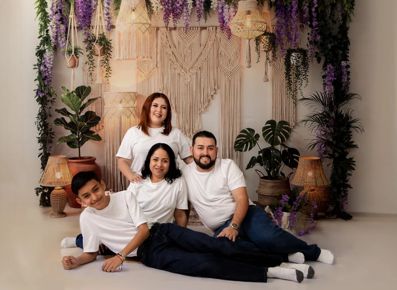 Kate Boho Macrame Wisteria Plants Backdrop Designed by Emetselch - Image 3