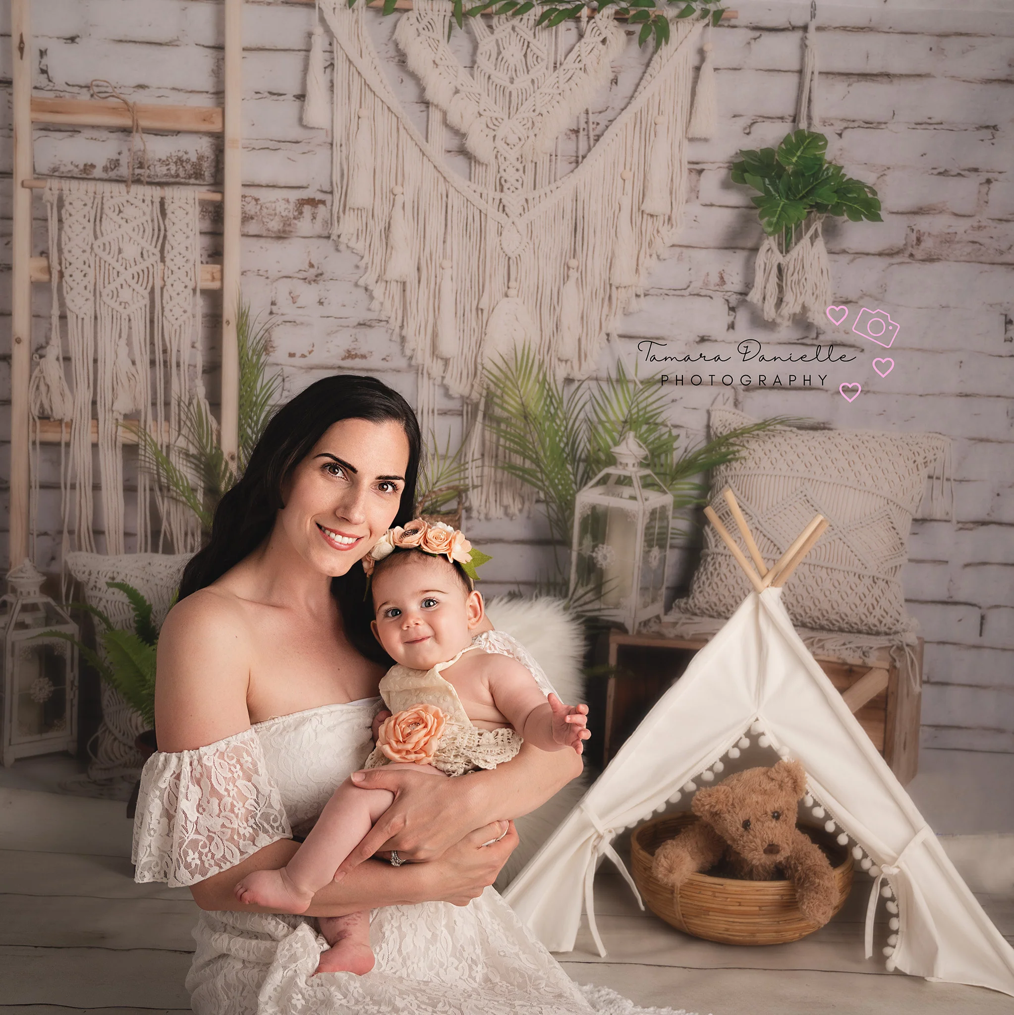 Kate Boho Mother's Day Spring Plants Backdrop Designed by Emetselch - Image 3