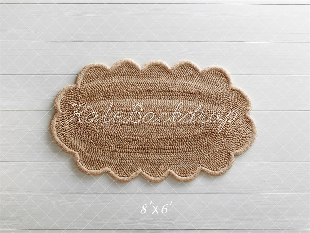 Kate Boho Newborn Jute Rug Floor Backdrop Designed by Mini MakeBelieve - Image 3