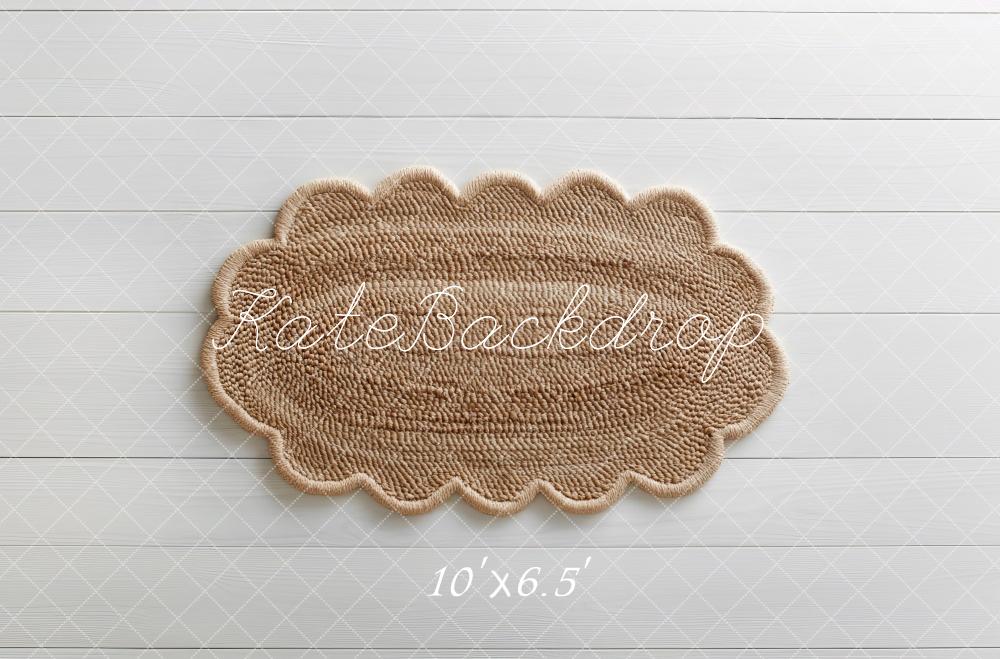 Kate Boho Newborn Jute Rug Floor Backdrop Designed by Mini MakeBelieve - Image 4