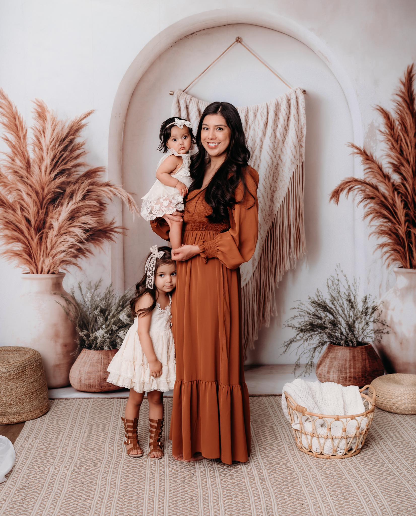 Kate Boho Pampas Arch Vase Backdrop Designed by Emetselch - Image 3