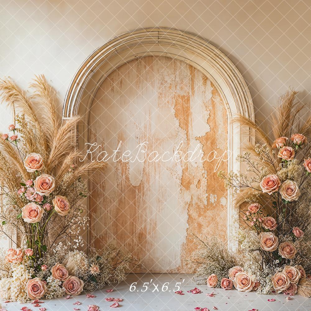 Kate Boho Pampas Grass Vintage Wall Backdrop Designed by Emetselc - Image 2