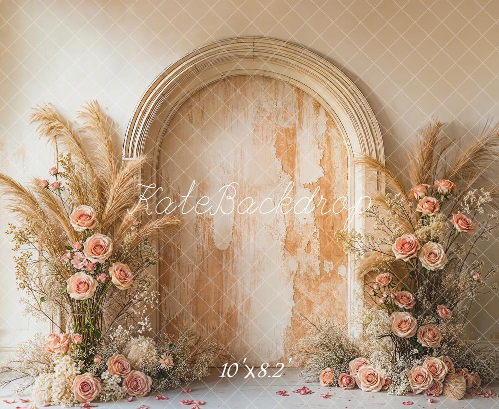Kate Boho Pampas Grass Vintage Wall Backdrop Designed by Emetselc - Image 6