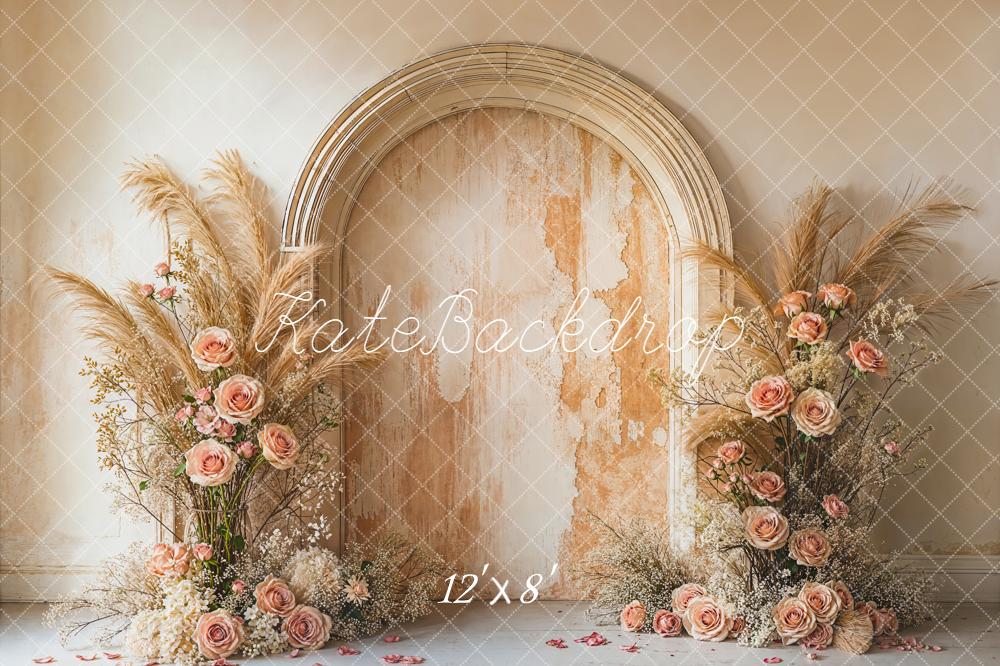 Kate Boho Pampas Grass Vintage Wall Backdrop Designed by Emetselc - Image 8