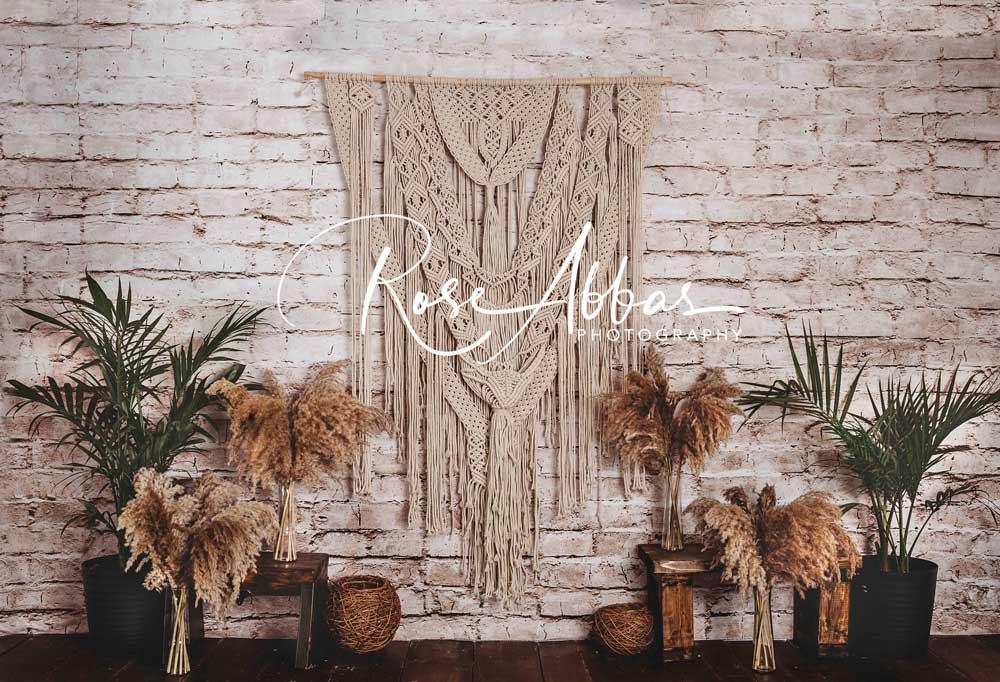 Kate Boho Plants Backdrop for Photography Designed By Rose Abbas - Image 2