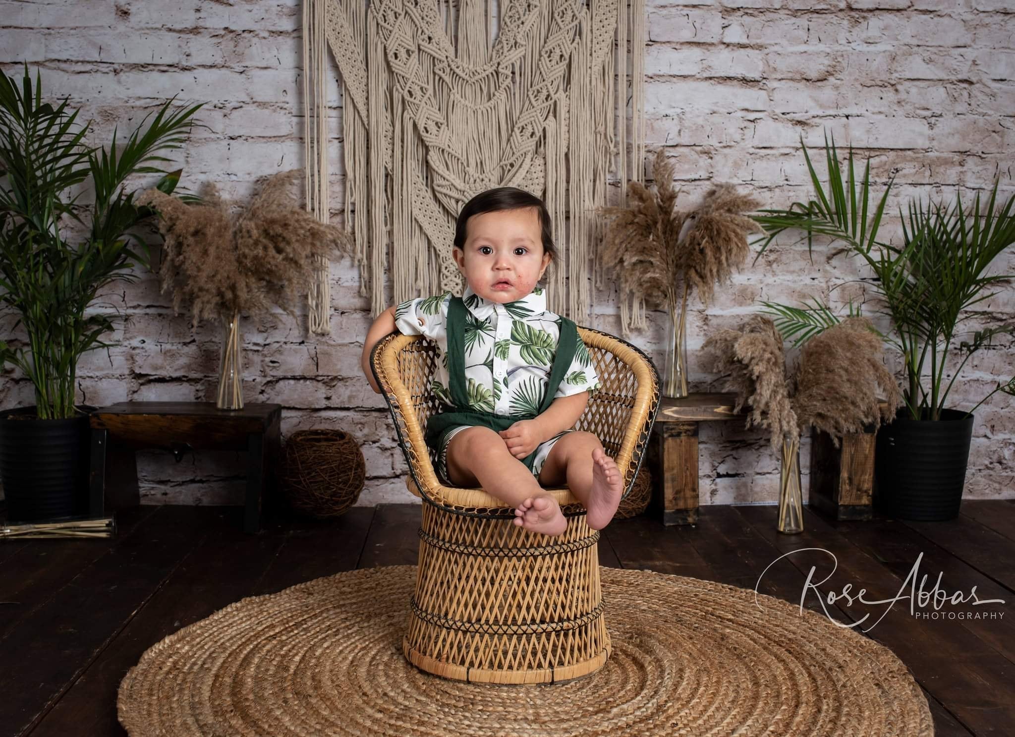Kate Boho Plants Backdrop for Photography Designed By Rose Abbas - Image 3