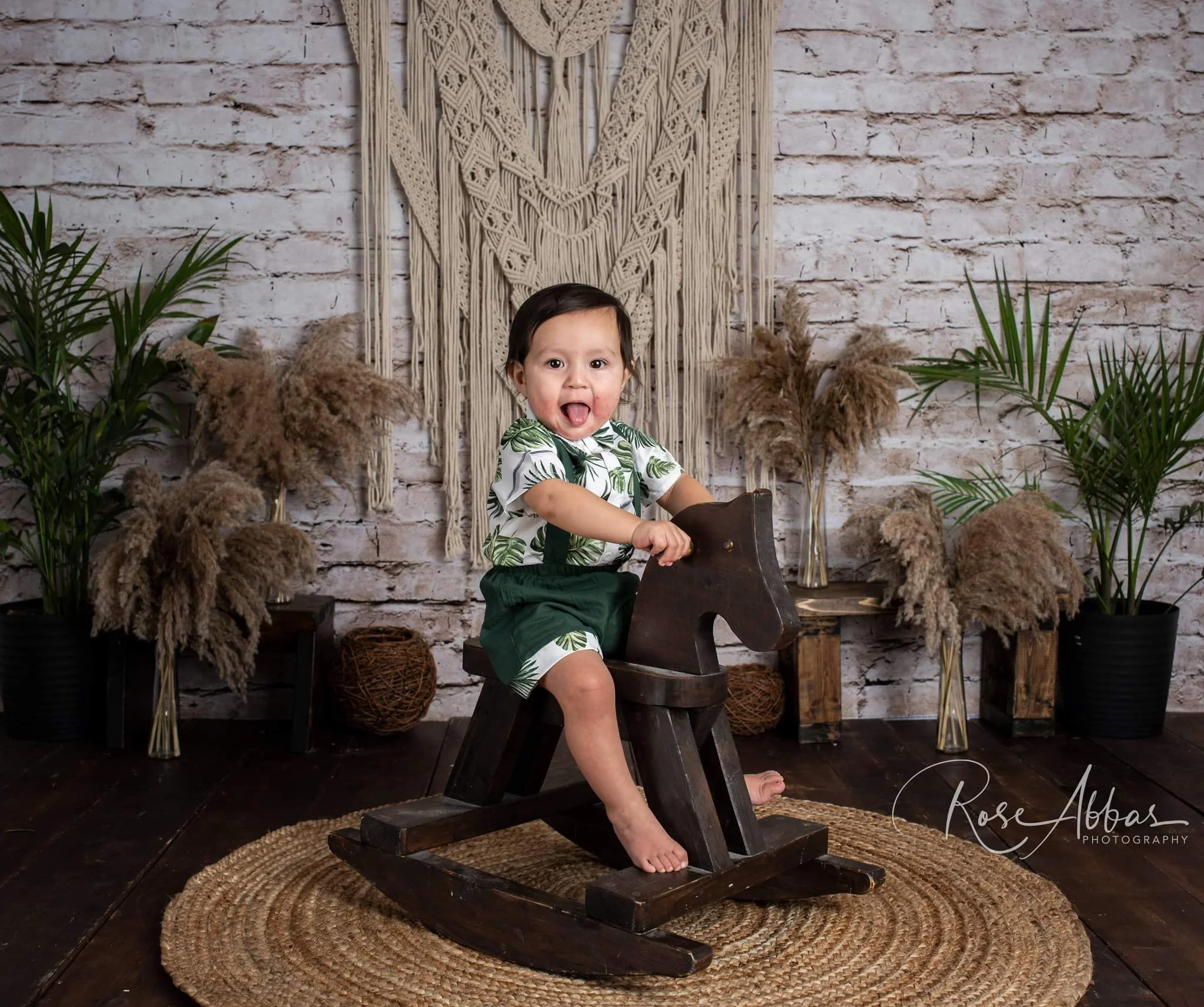 Kate Boho Plants Backdrop for Photography Designed By Rose Abbas - Image 4