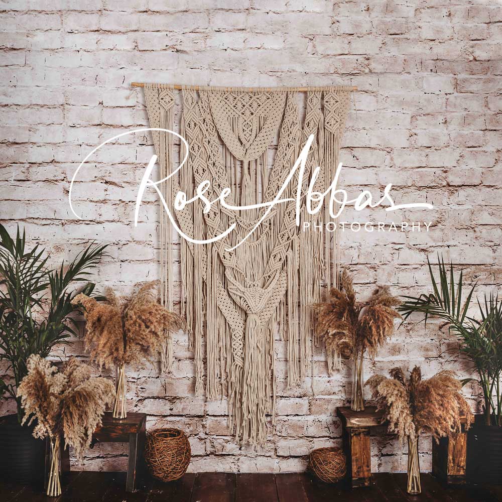 Kate Boho Plants Backdrop for Photography Designed By Rose Abbas - Image 5