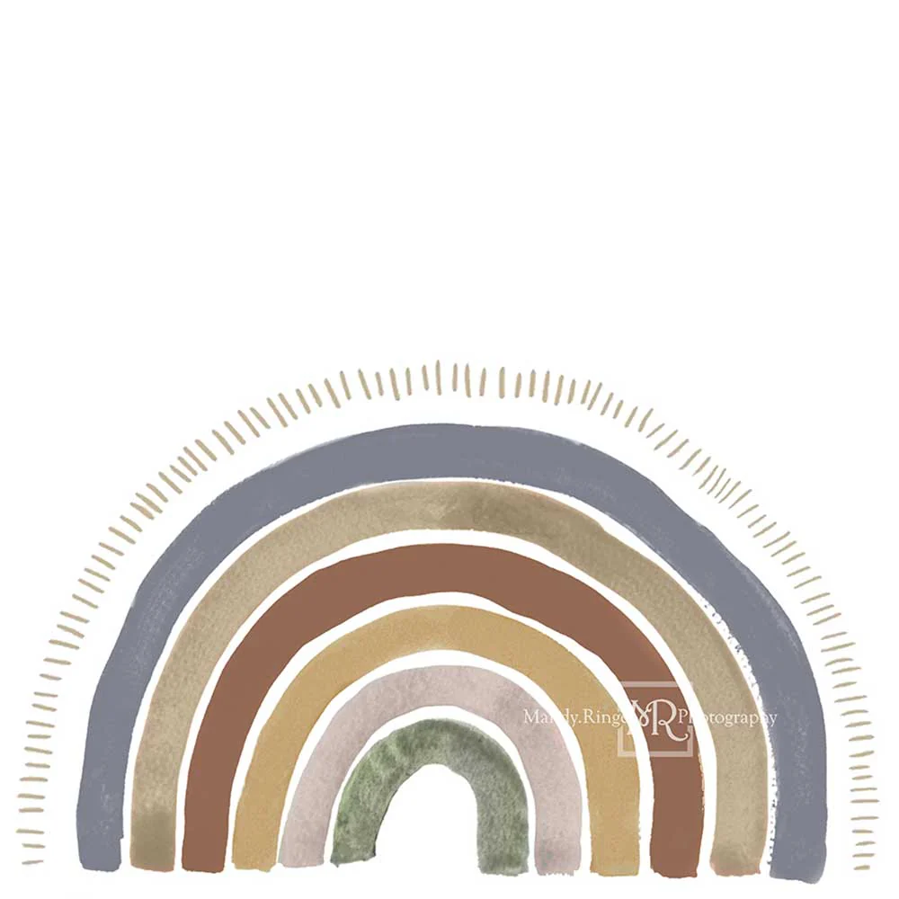 Kate Boho Rainbow Backdrop for Boy Designed by Mandy Ringe Photography - Image 2