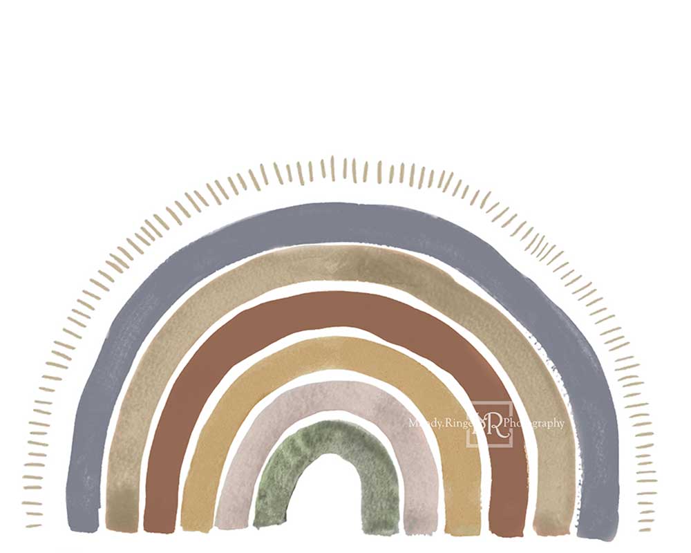 Kate Boho Rainbow Backdrop for Boy Designed by Mandy Ringe Photography - Image 3