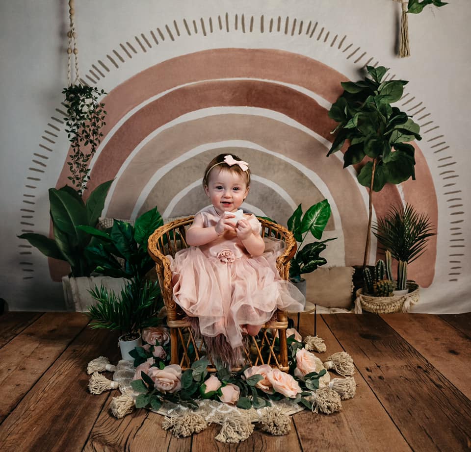 Kate Boho Rainbow Decorated Big Backdrop Designed by Mandy Ringe Photography - Image 3