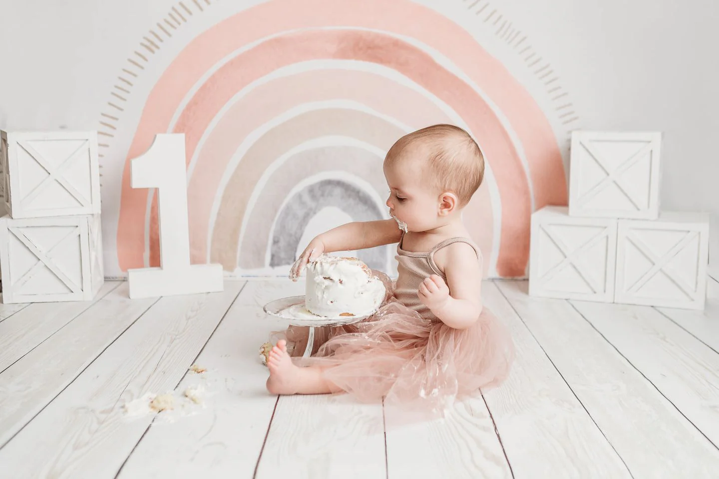 Kate Boho Rainbow Fleece Backdrop Designed by Mandy Ringe Photography - Image 10