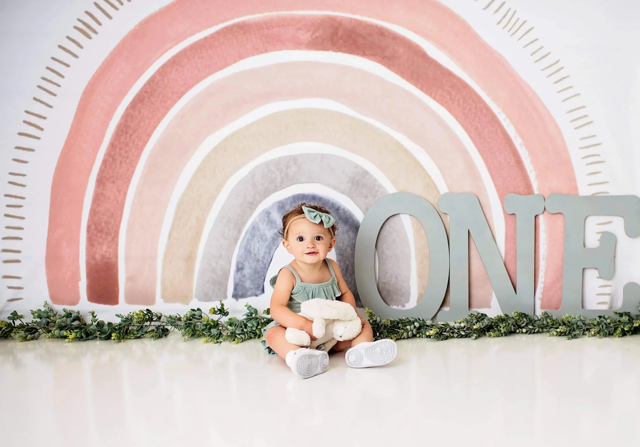 Kate Boho Rainbow Fleece Backdrop Designed by Mandy Ringe Photography - Image 14