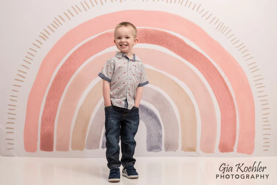 Kate Boho Rainbow Fleece Backdrop Designed by Mandy Ringe Photography - Image 15