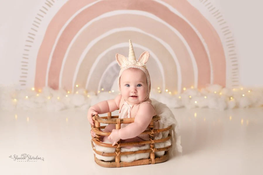 Kate Boho Rainbow Fleece Backdrop Designed by Mandy Ringe Photography - Image 17
