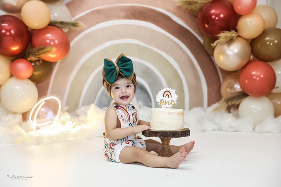 Kate Boho Rainbow Fleece Backdrop Designed by Mandy Ringe Photography - Image 18