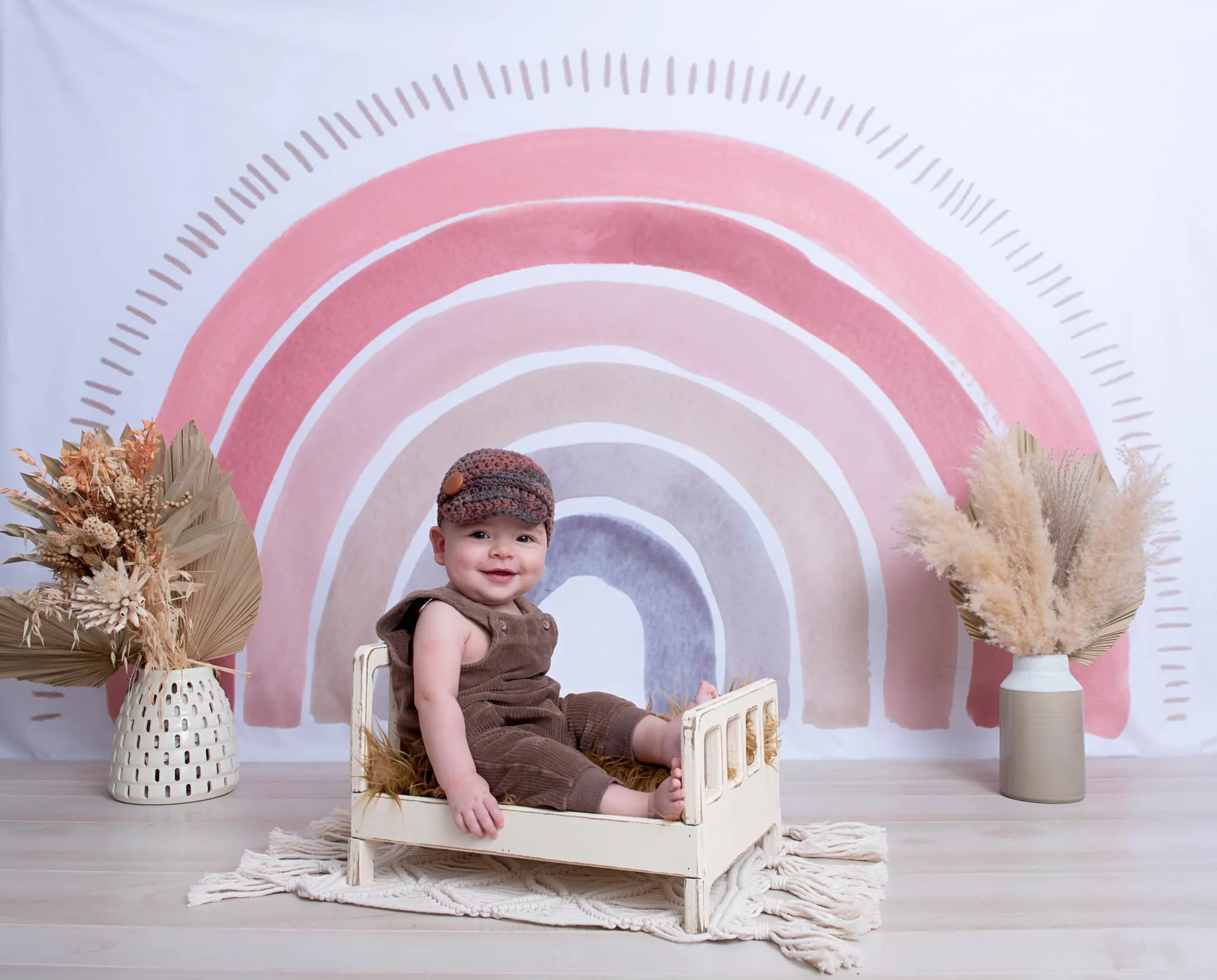 Kate Boho Rainbow Fleece Backdrop Designed by Mandy Ringe Photography - Image 21