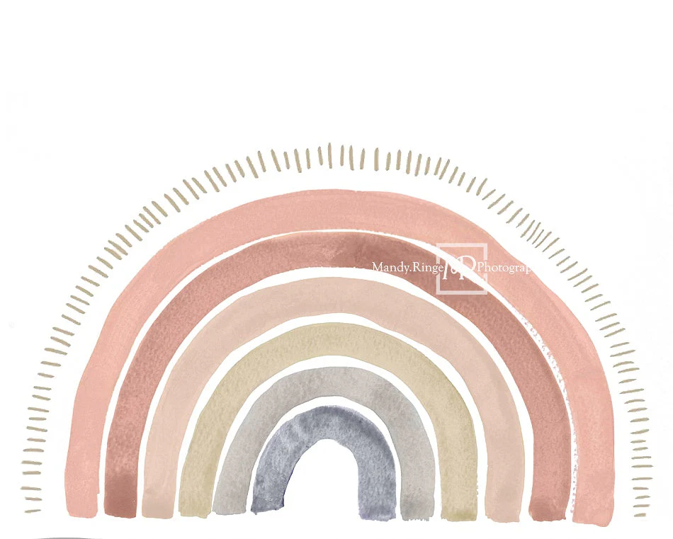 Kate Boho Rainbow Fleece Backdrop Designed by Mandy Ringe Photography - Image 23