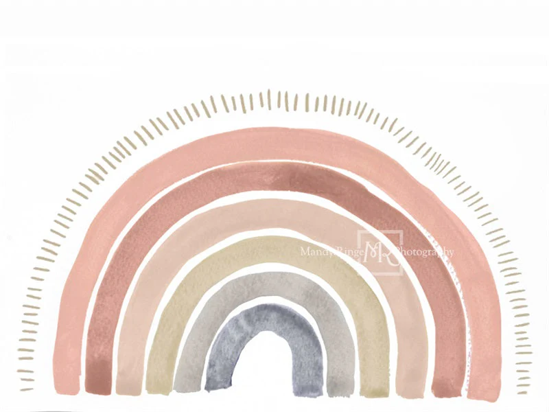 Kate Boho Rainbow Fleece Backdrop Designed by Mandy Ringe Photography - Image 24