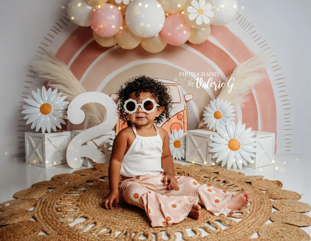 Kate Boho Rainbow Fleece Backdrop Designed by Mandy Ringe Photography - Image 26