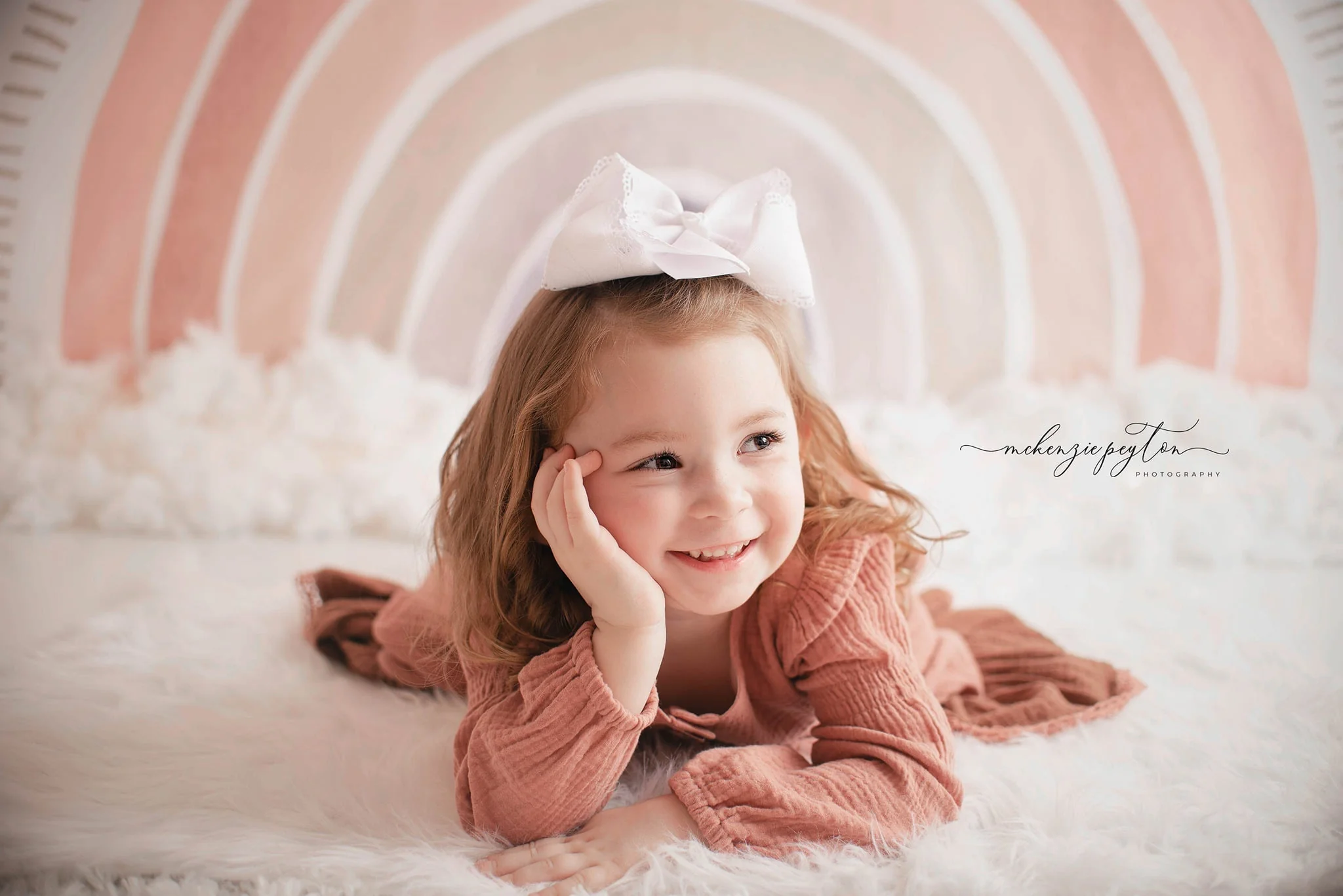 Kate Boho Rainbow Fleece Backdrop Designed by Mandy Ringe Photography - Image 5
