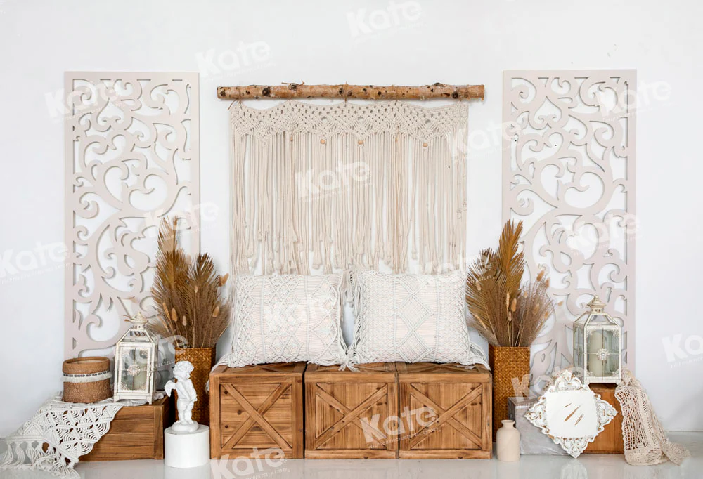 Kate Boho Tapestry Cozy Backdrop Designed by Emetselch