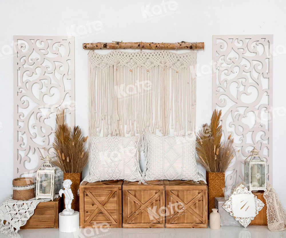 Kate Boho Tapestry Cozy Backdrop Designed by Emetselch - Image 3