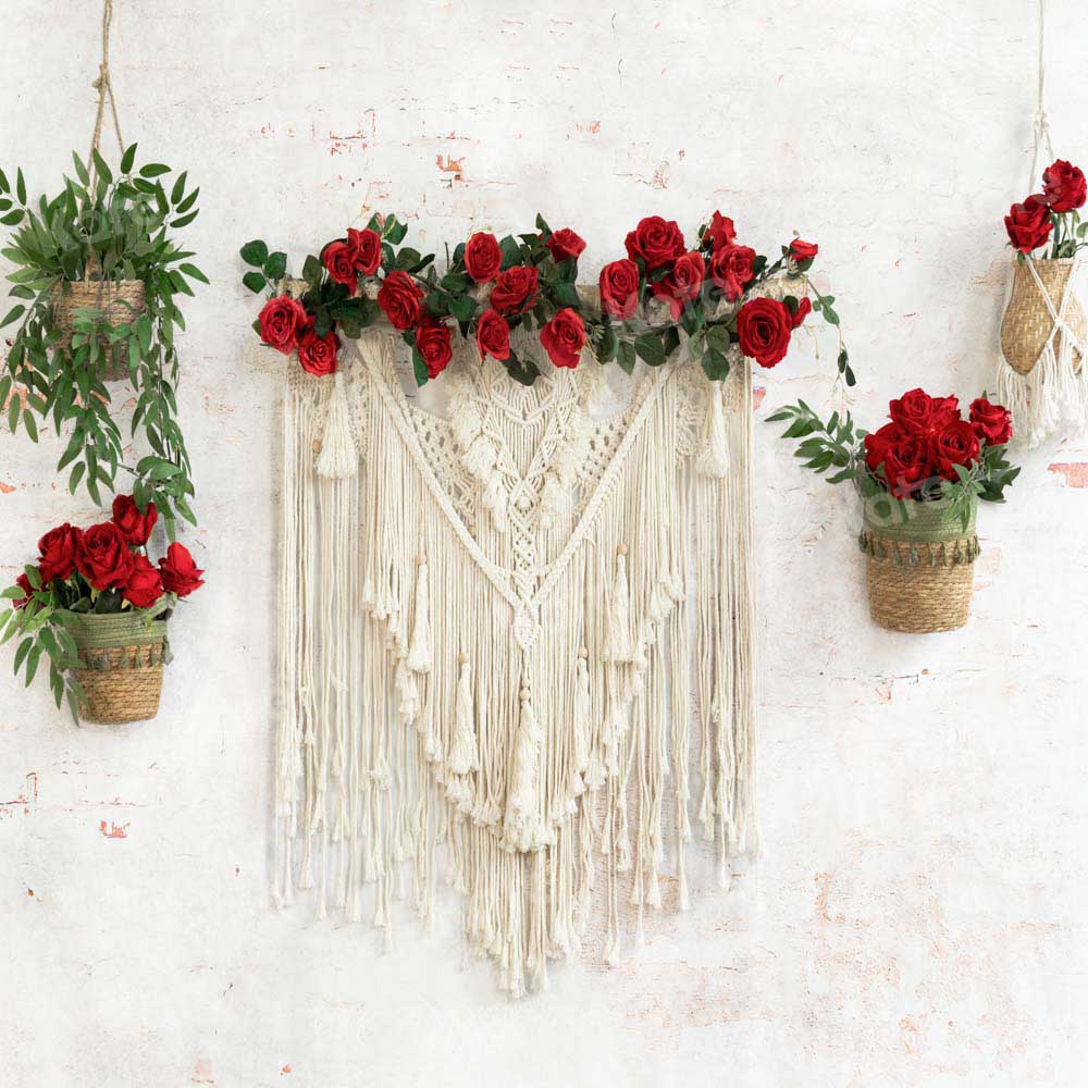 Kate Boho Valentine's Day Rose Backdrop Designed by Emetselch - Image 2