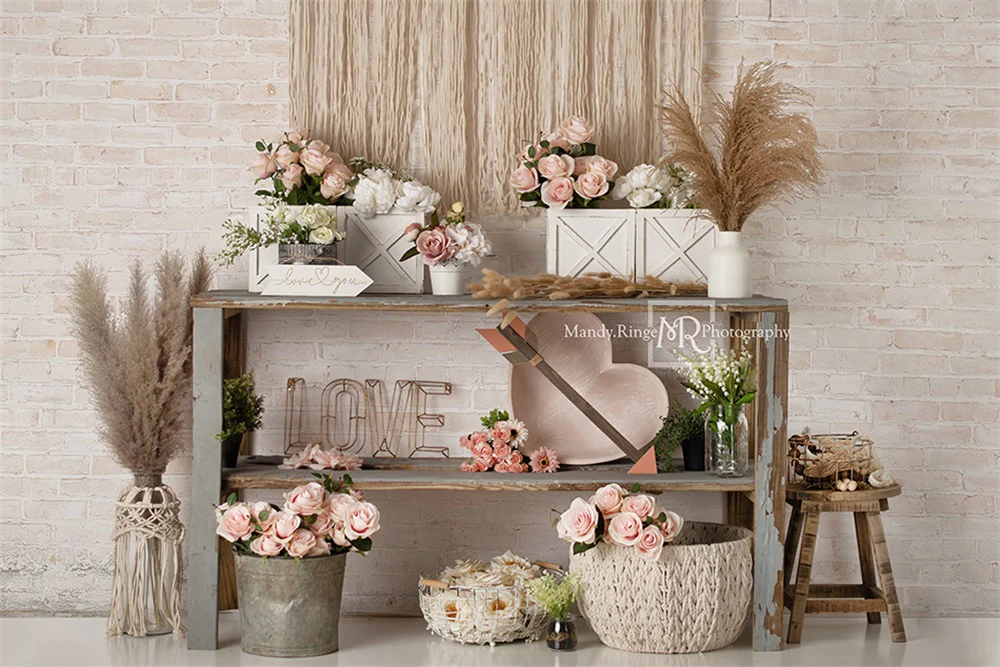 Kate Boho Valentine's Day/Spring Backdrop Designed by Mandy Ringe Photography - Image 2