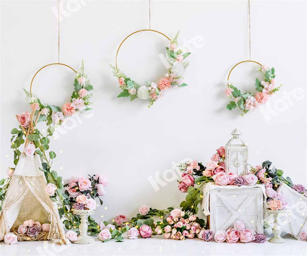 Kate Boho Valentine's Day Tent Birthday Backdrop Designed by Emetselch - Image 5