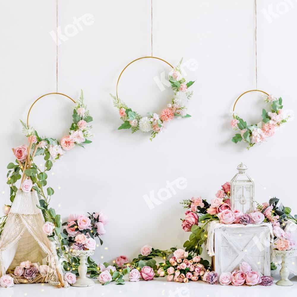 Kate Boho Valentine's Day Tent Birthday Backdrop Designed by Emetselch - Image 6