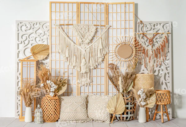 Kate Boho Wood Screen Backdrop Designed by Emetselch