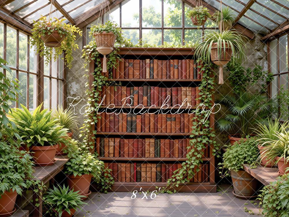 Kate Bookshelf Cabinet Greenhouse Plants Backdrop Designed by Mini MakeBelieve - Image 3