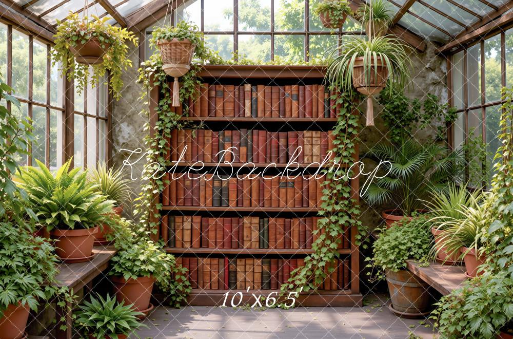Kate Bookshelf Cabinet Greenhouse Plants Backdrop Designed by Mini MakeBelieve - Image 4