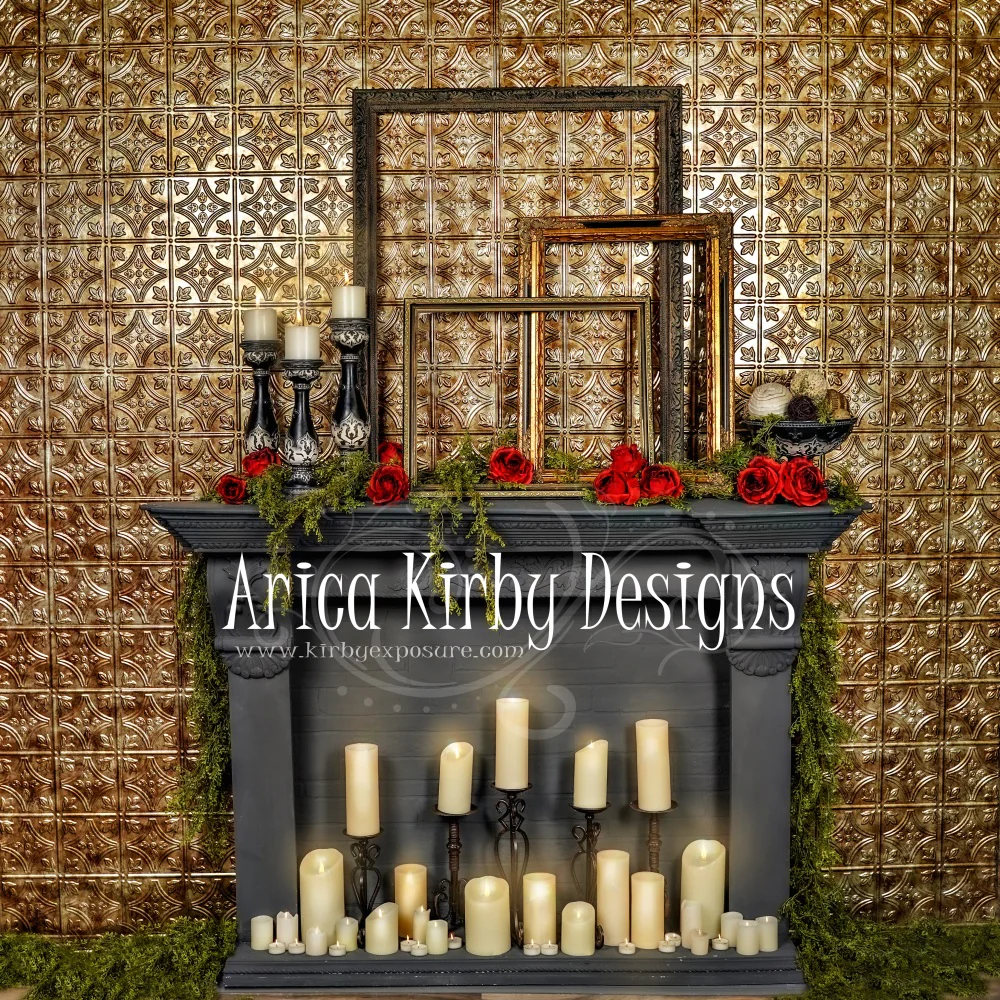 Kate Boudie Fireplace Backdrop designed by Arica Kirby - Image 2