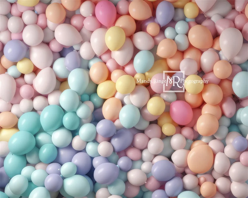 Kate Bright Pastel Rainbow Balloon Wall Backdrop Designed by Mandy Ringe Photography - Image 5