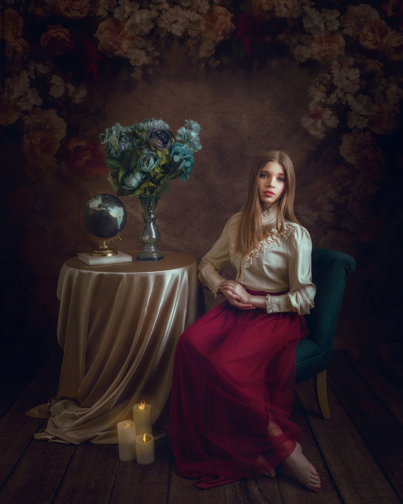 Kate Brown Abstract Fine Art Flower Backdrop for Photography - Image 3