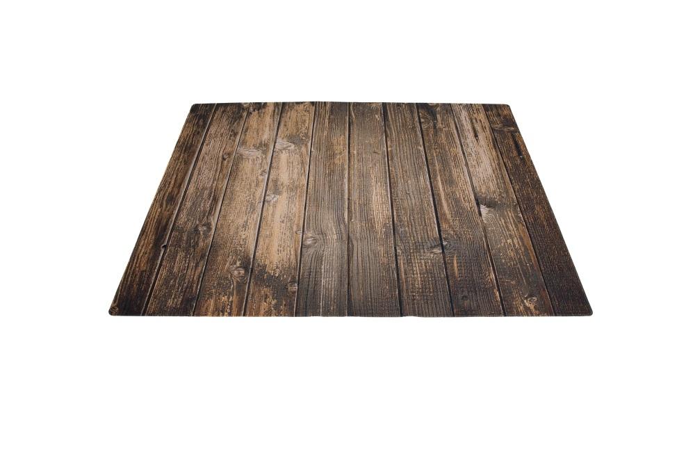 Kate Brown Vintage Wood Computer Printed Rubber Floor Mat - Image 4
