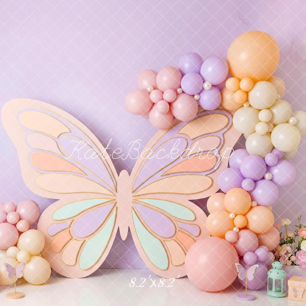 Kate Butterfly Balloons Pastel Backdrop Designed by Patty Robert - Image 5
