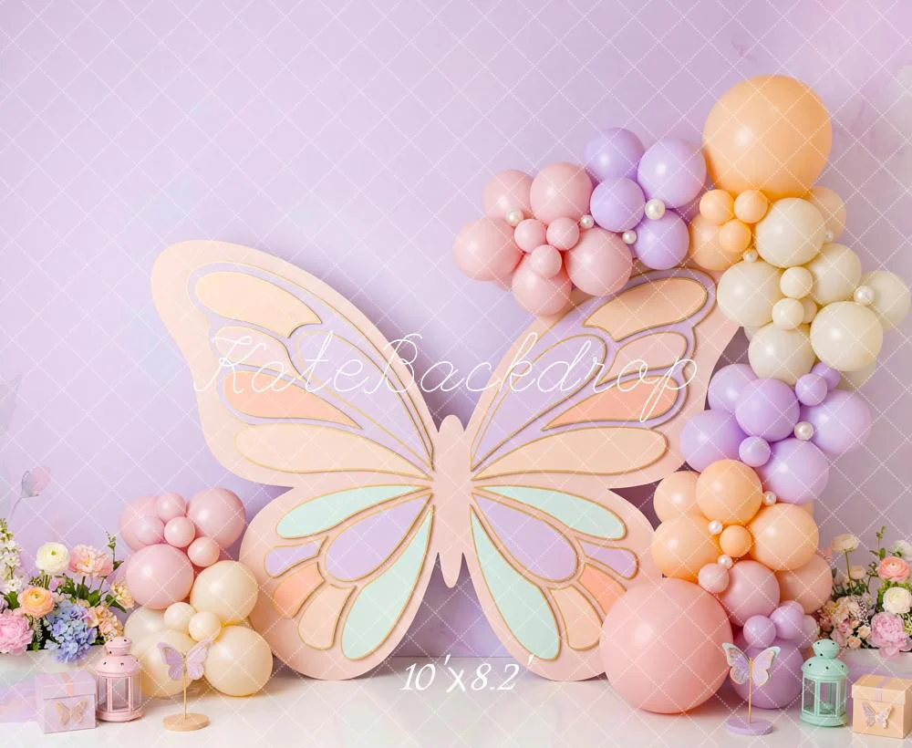 Kate Butterfly Balloons Pastel Backdrop Designed by Patty Robert - Image 6