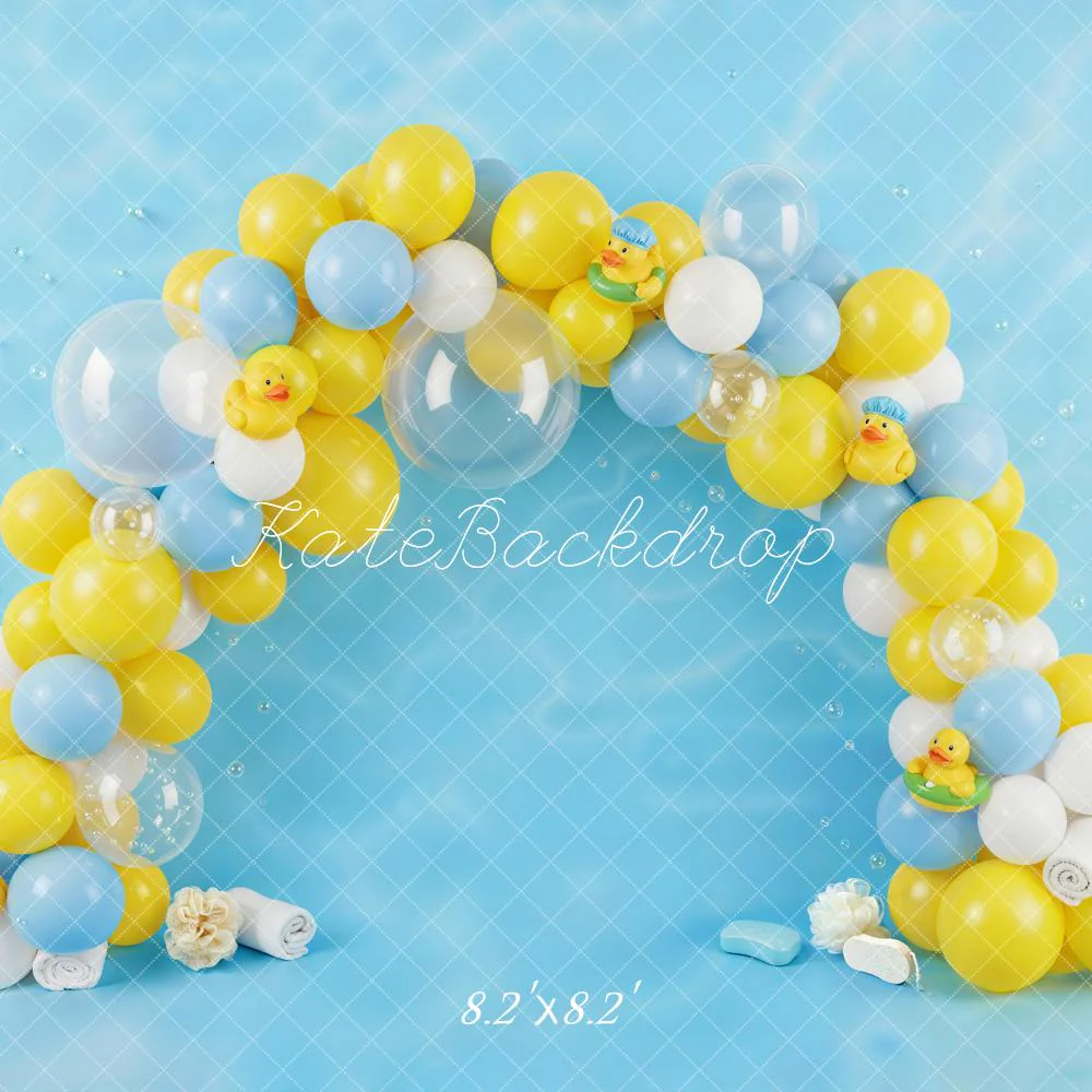 Kate Cake Smash Balloon Arch Duck Backdrop Designed by Emetselch - Image 5