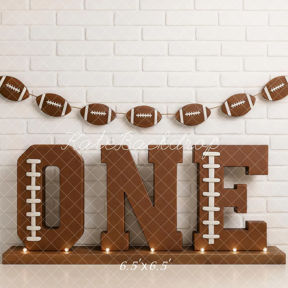 Kate Cake Smash Baseball 1st Birthday Backdrop Designed by Ashley Paul - Image 2