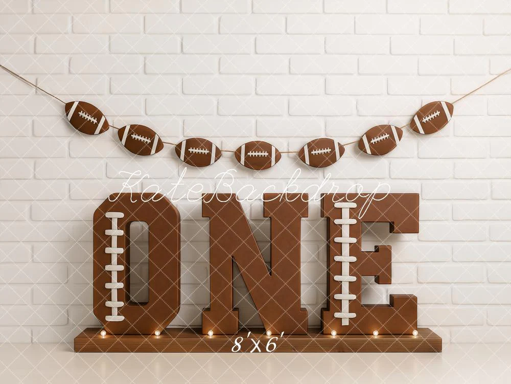 Kate Cake Smash Baseball 1st Birthday Backdrop Designed by Ashley Paul - Image 3