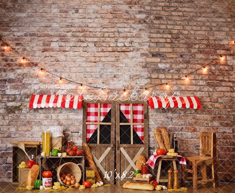 Kate Cake Smash Italian Pasta Rustic Backdrop Designed by Mandy Ringe Photography - Image 6