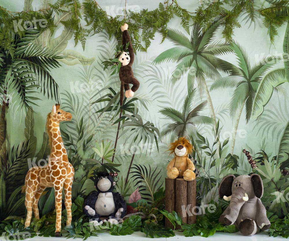 Kate Cake Smash Jungle Animals Backdrop Designed by Emetselch - Image 5