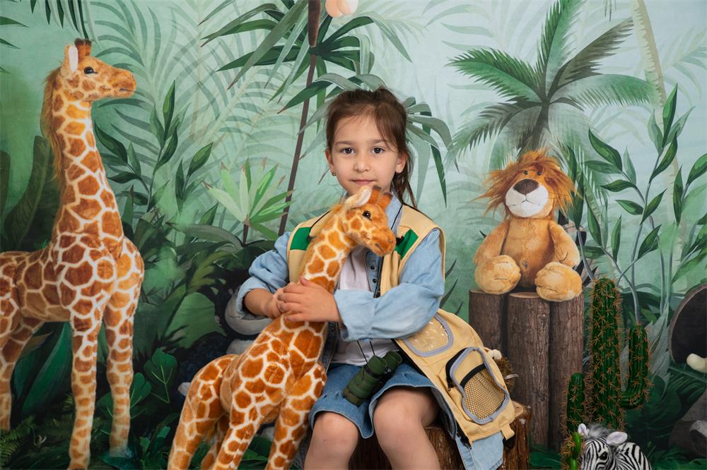 Kate Cake Smash Jungle Animals Backdrop Designed by Emetselch - Image 7
